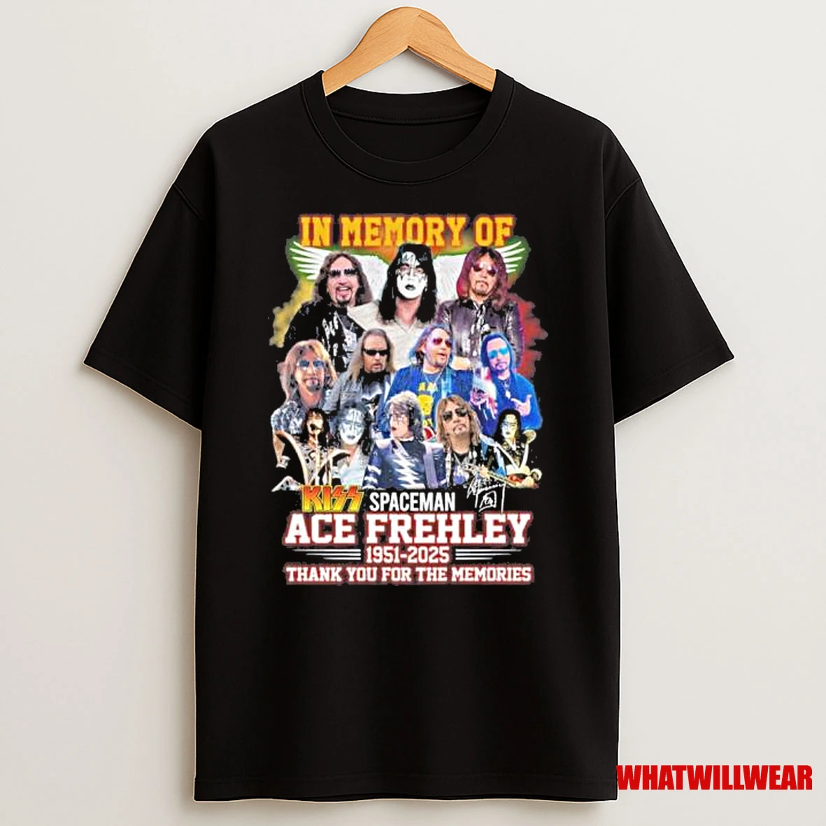 In Memory Of Kiss Spaceman Ace Frehley 1951 2025 Shirts