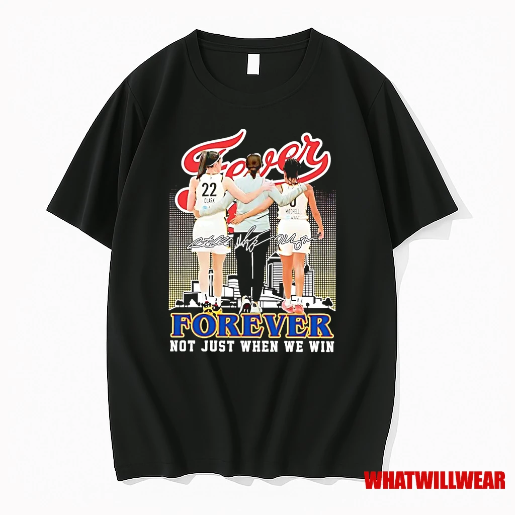 Indiana Fever Clark And Mitchell Forever Not Just When We Win Skyline Shirts