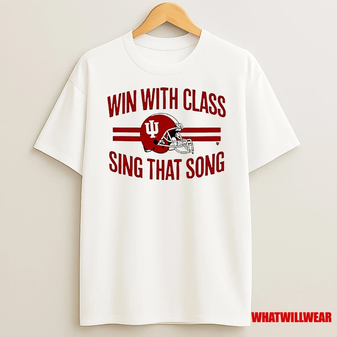 Indiana Football Win With Class Sing That Song Helmet Shirts