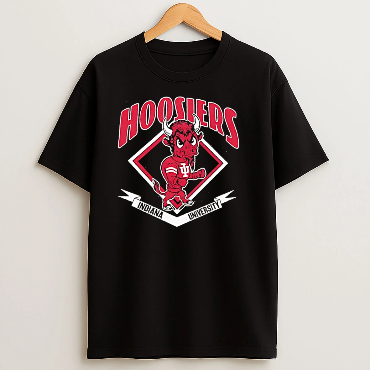 Indiana Hoosiers University Mascot Vault Bison T Shirts