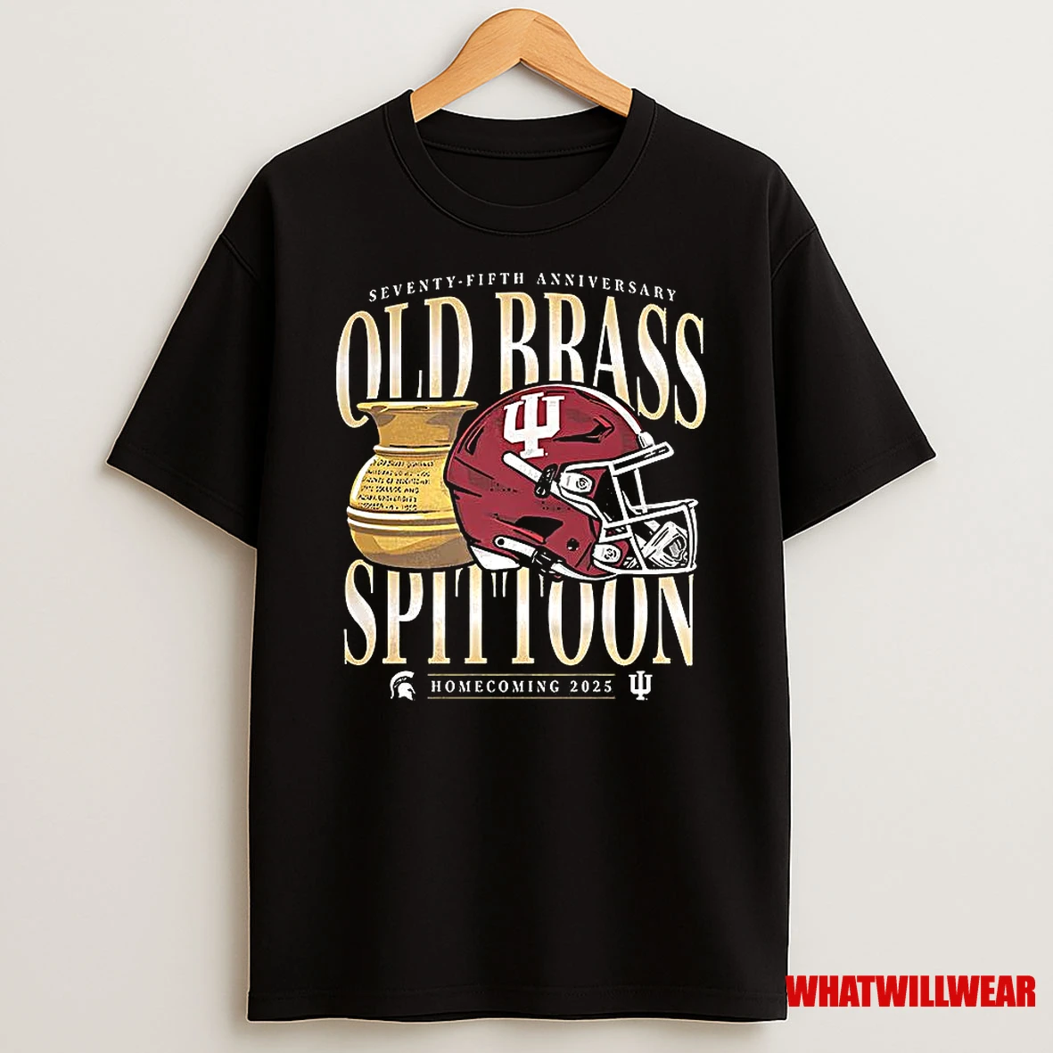 Indiana Hoosiers Football Old Brass Spittoon Homecoming 2025 75th Anniversary Shirts