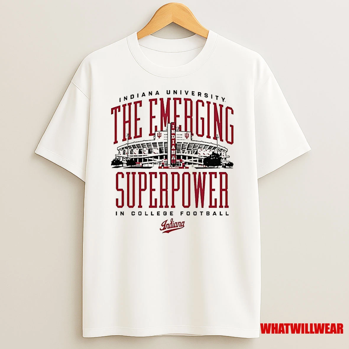 Indiana University The Emerging Superpower In Collage Football Hoosiers Stadium Shirts