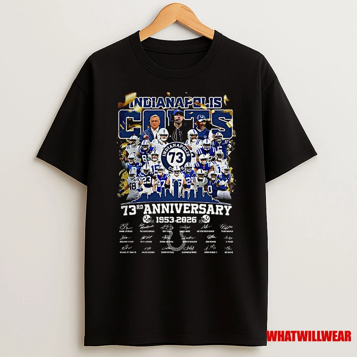 Indianapolis Colts 73rd Anniversary 1953 2026 Nfl Football Signatures Shirts
