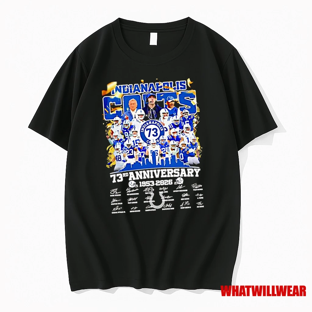 Indianapolis Colts 73rd Anniversary 1953 2026 Signature Shirts