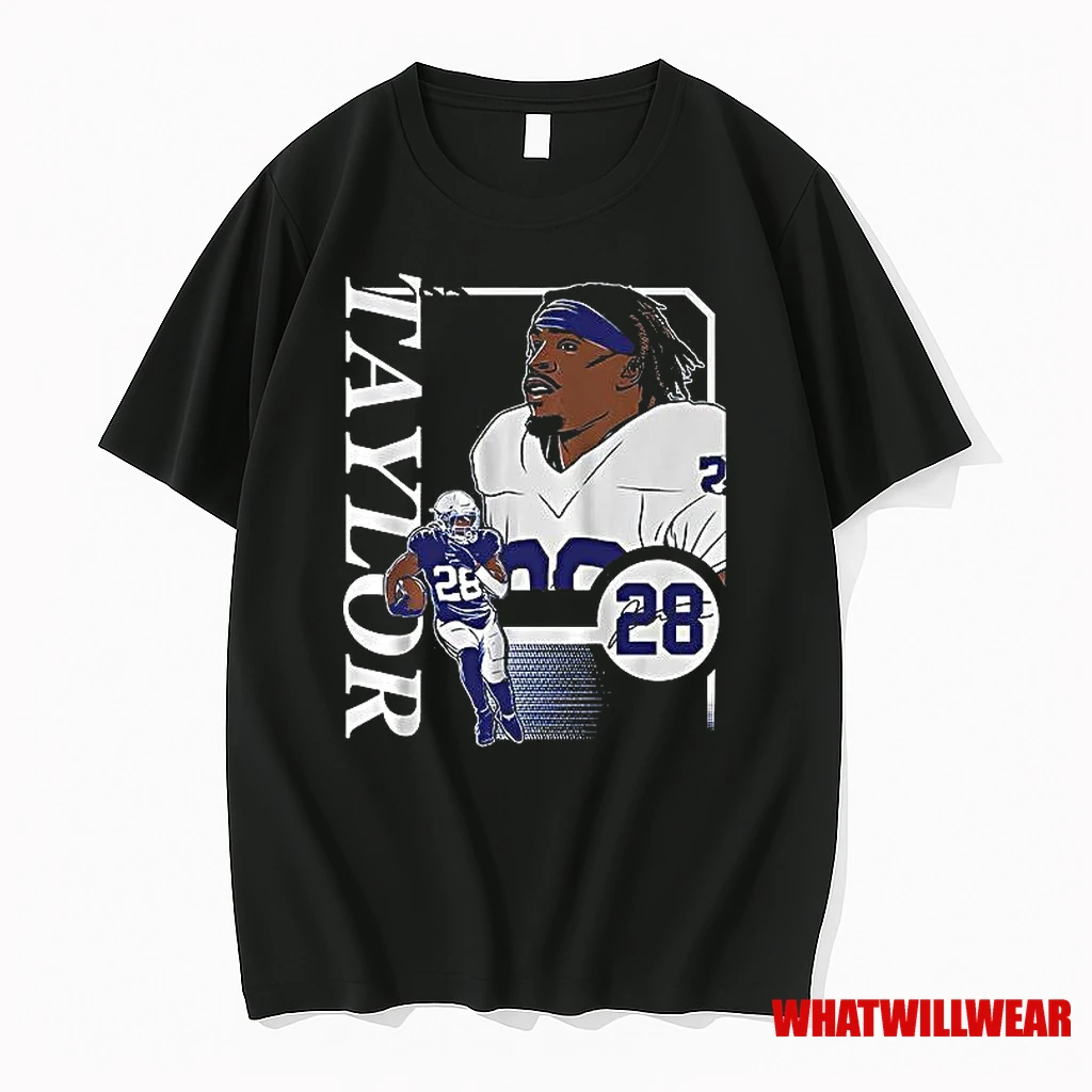 Indianapolis Colts Jonathan Taylor Collage Frame Signature Shirts