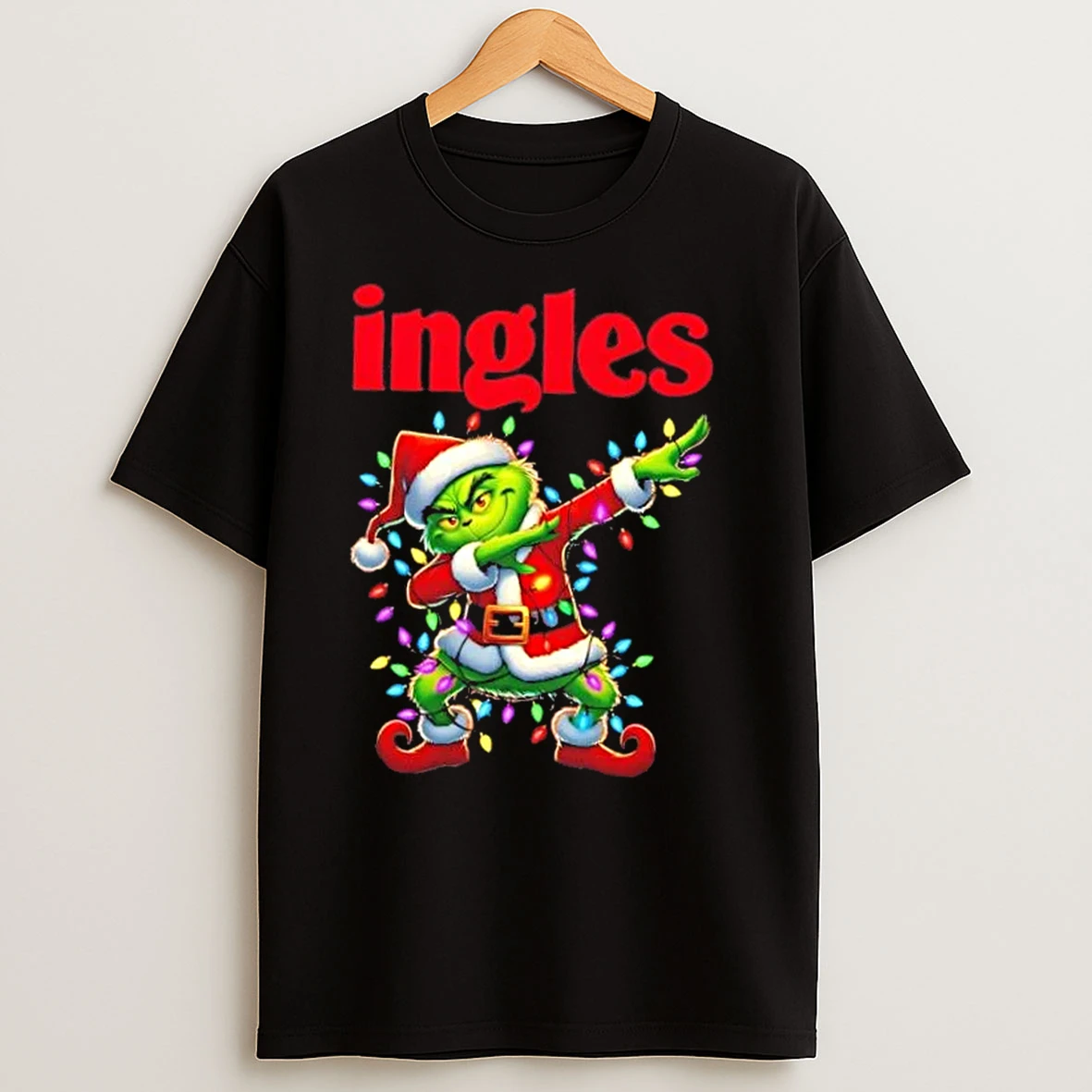 Ingles X Grinch Dabbing Merry Christmas T Shirts