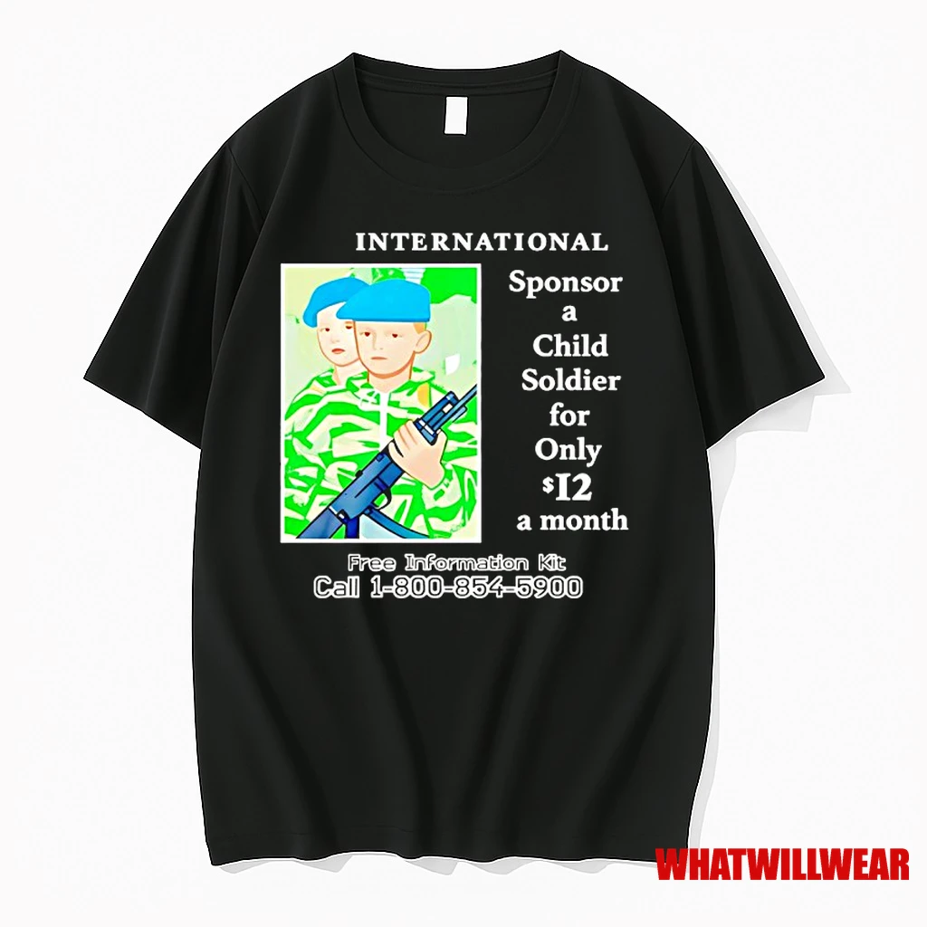 International Sponsor A Child Soldier For Only 12 A Month Free Information Kit Shirts