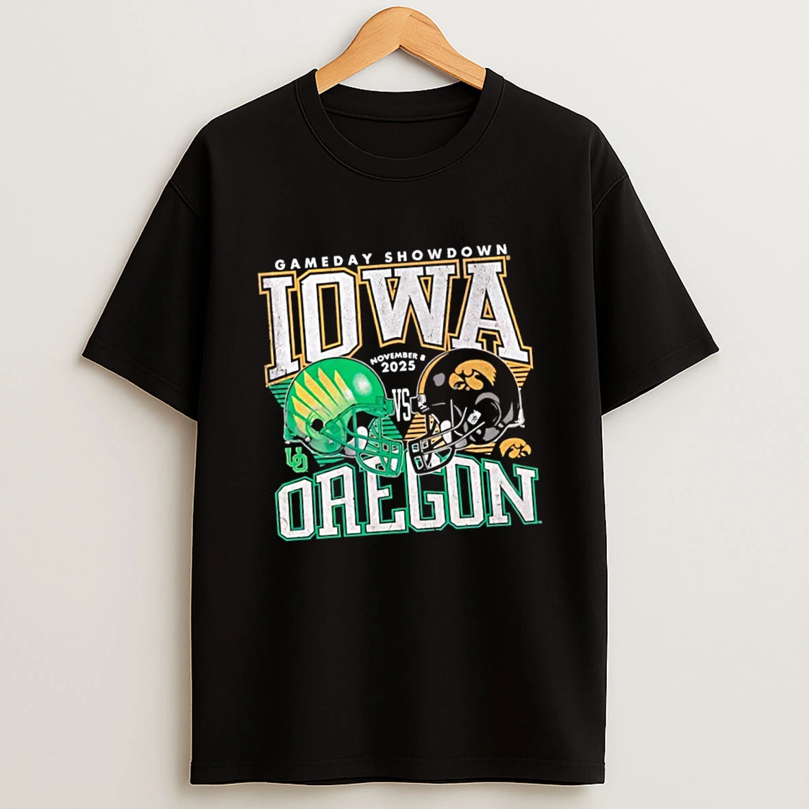 Iowa Hawkeyes Football Vs Oregon Ducks Gameday Showdown Shirts