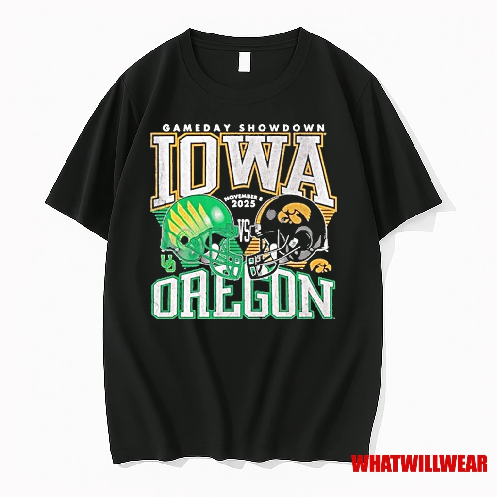 Iowa Hawkeyes Football Vs Oregon Ducks Kinnick Stadium Nov 2 2025 Gameday Showdown Shirts
