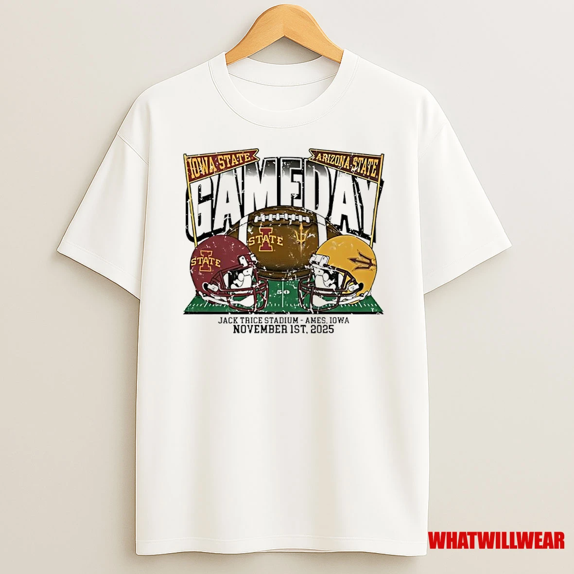 Iowa State Cyclones Vs Arizona State Sun Devils 2025 Gameday Shirts