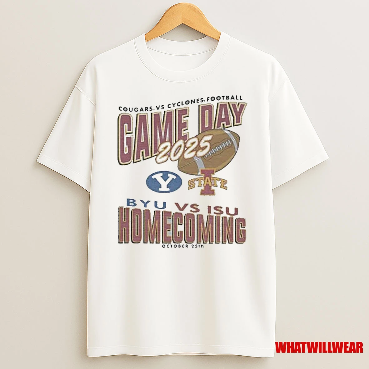 Iowa State Cyclones Vs Byu Cougars Oct 25th 2025 Gameday Homecoming Shirts