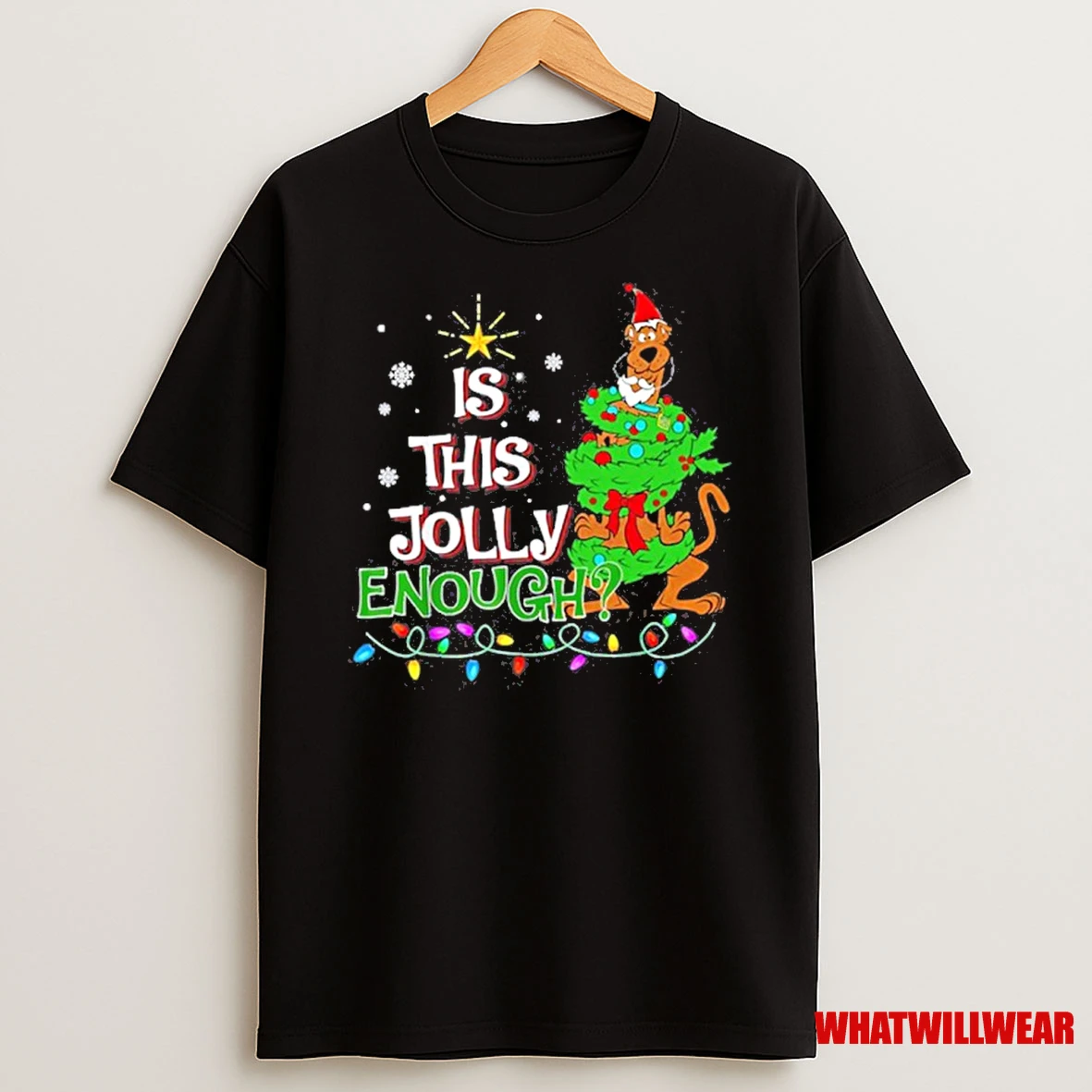 Is This Jolly Enough Light Tree Christmas Shirts