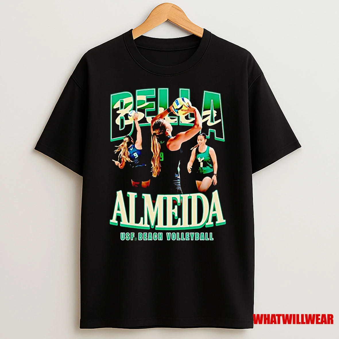 Isabella Almeida 90s Picture Collage Usf Beach Volleyball Shirts