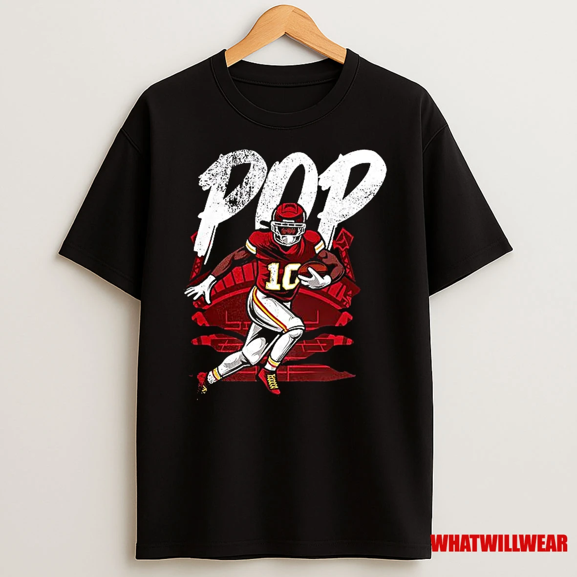 Isiah Pacheco Kansas City Chiefs Football Number 10 Pop Shirts