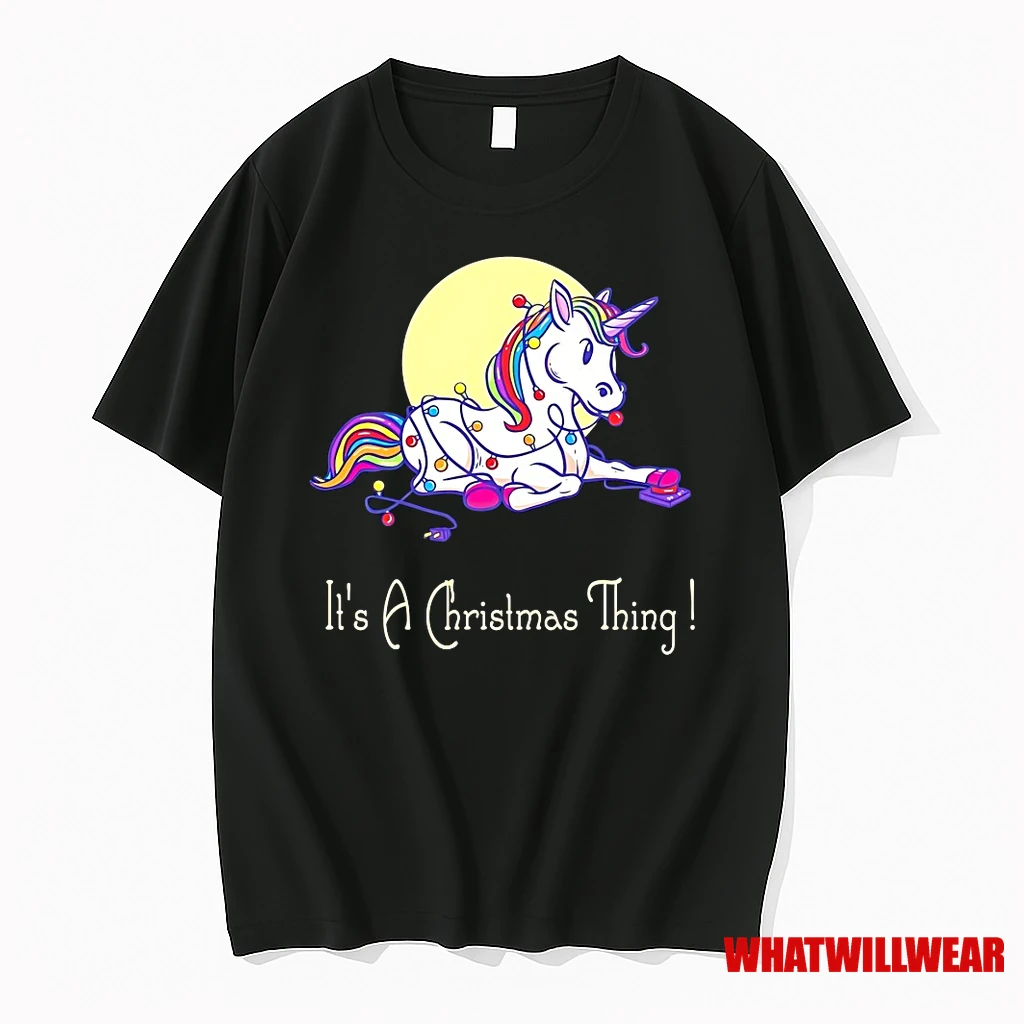 Its A Christmas Thing Unicorn Lights Funny Holiday Shirts