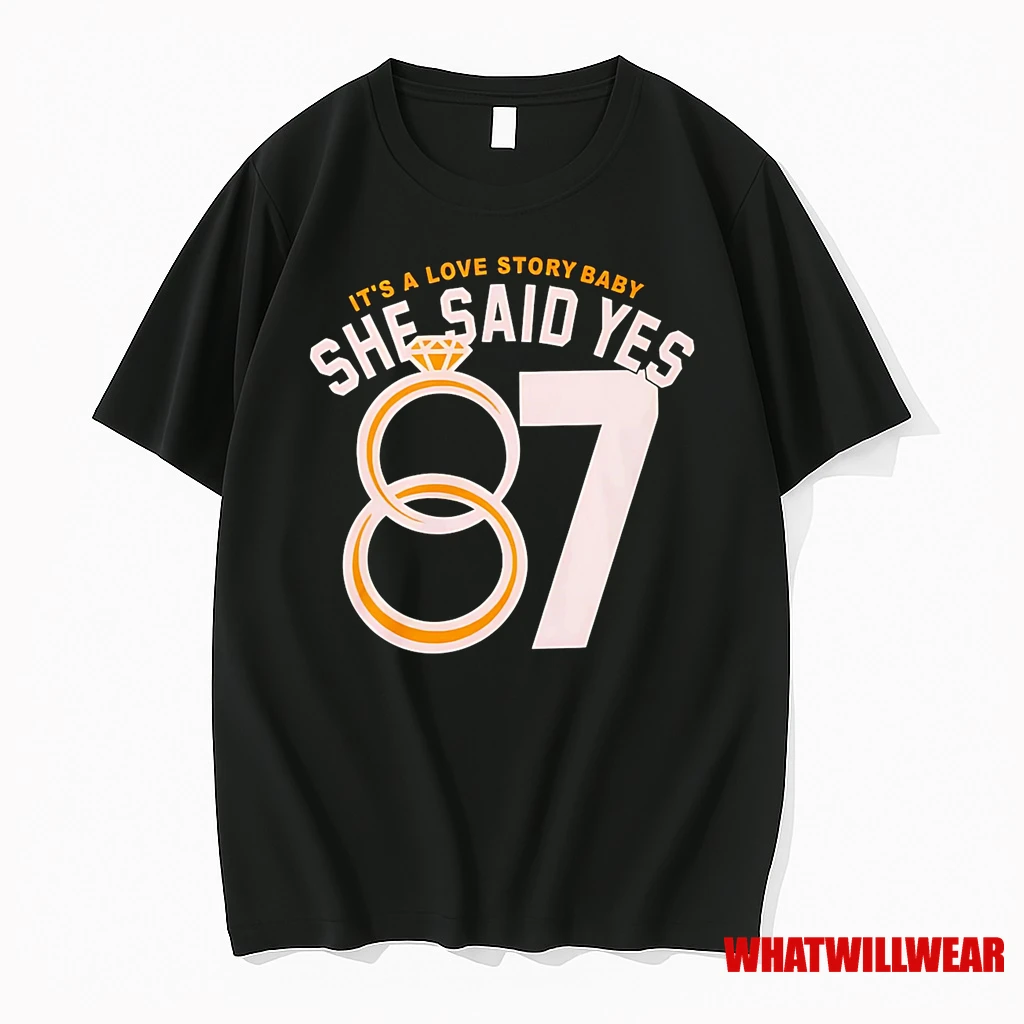 Its A Love Story Baby She Said Yes 87 Diamond Ring Shirts