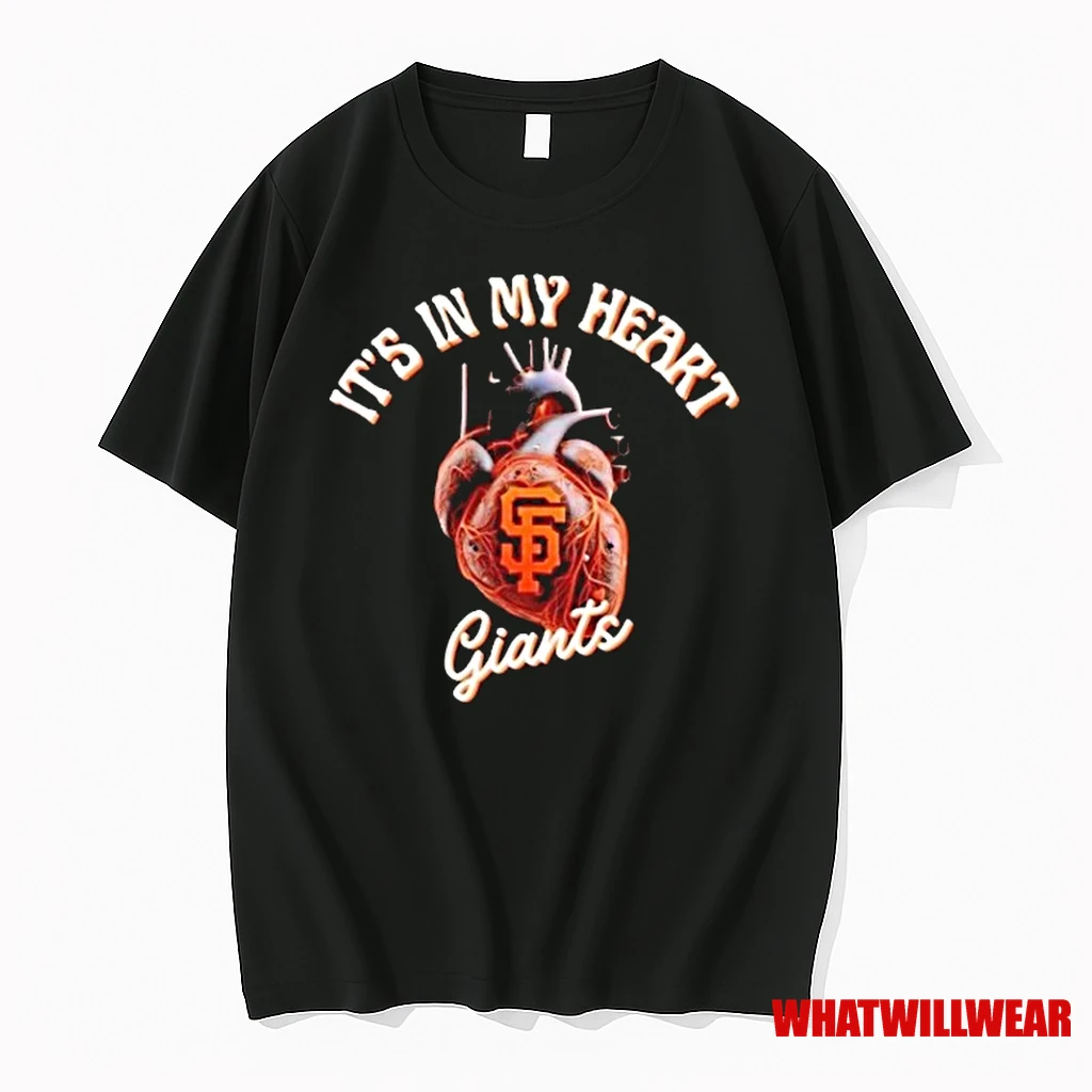 Its In My Heart San Francisco Giants Heartbeat Shirts