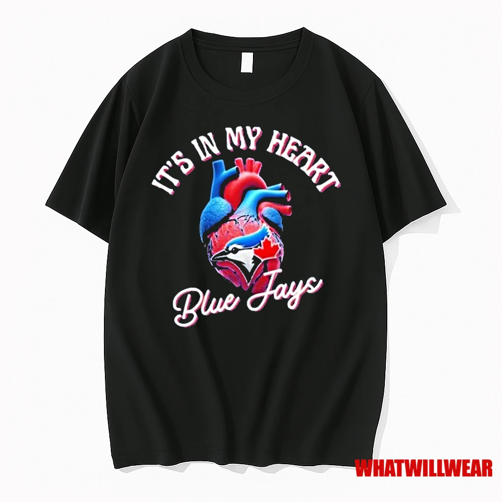 Its In My Heart Toronto Blue Jays Heartbeat Mlb Shirts