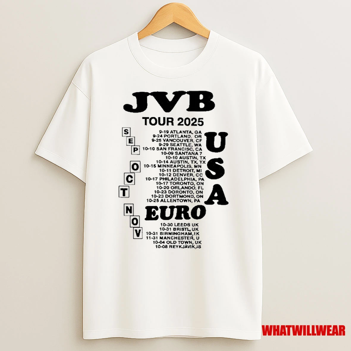 Jvb Hyperyouth Tour 2025 Shirts