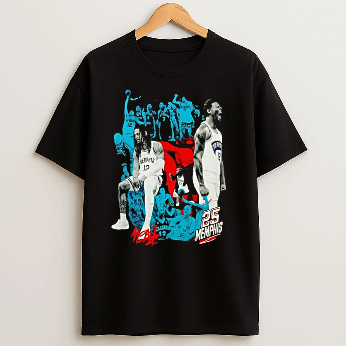 Ja Morant 25 Memphis Grizzlies Nba Basketball Signature T Shirts