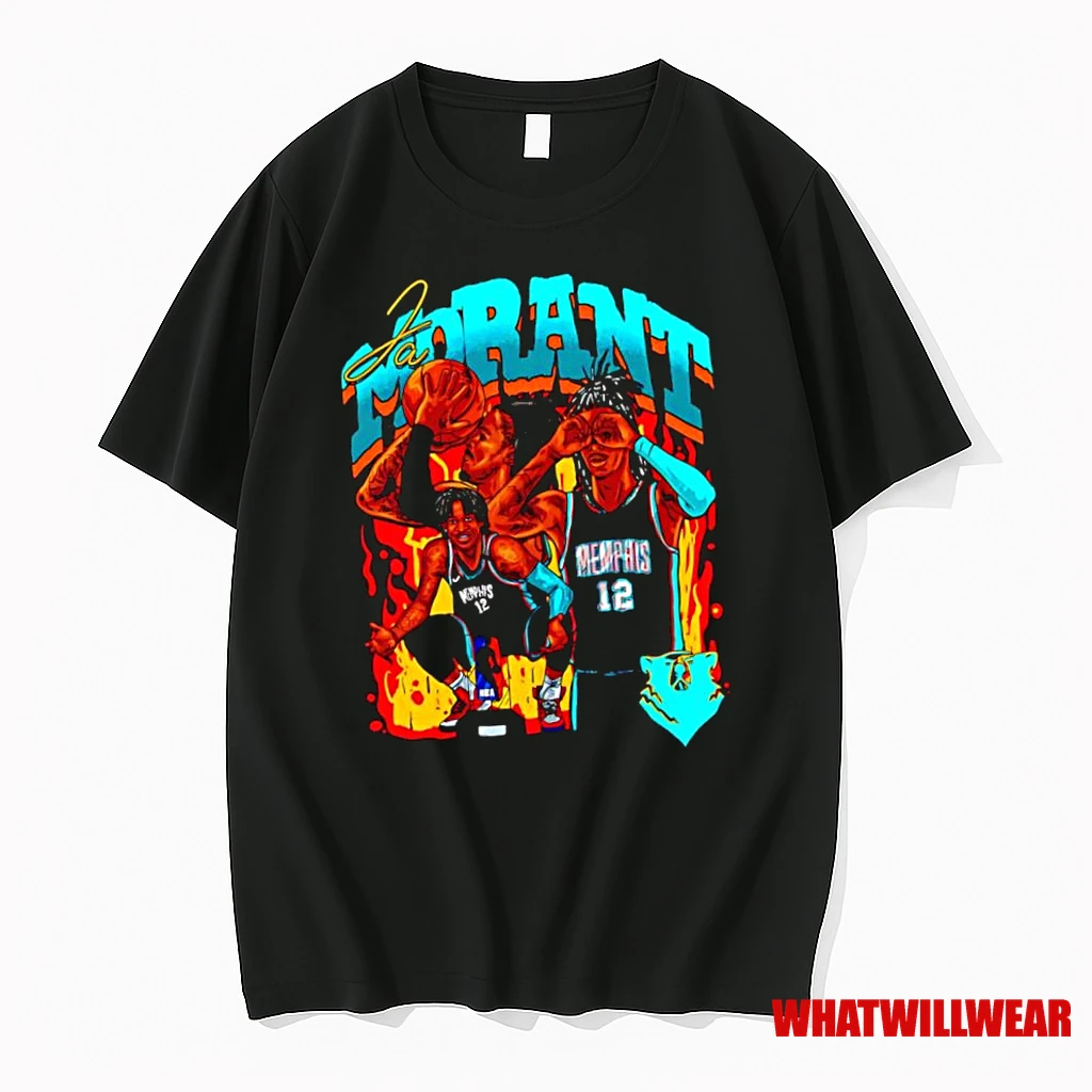 Ja Morant Memphis Grizzlies Nba Player Retro Signature Shirts