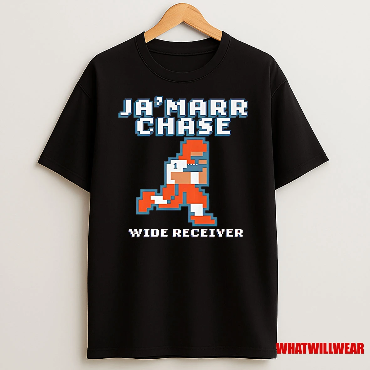 Jamarr Chase Cincinnati Bengals Wide Receiver Retro Baller Shirts
