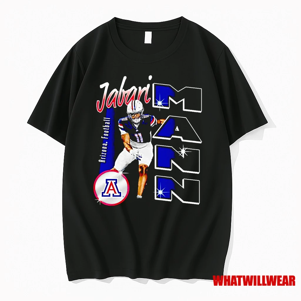 Jabari Mann 90s Portrait Arizona Wildcats Shirts