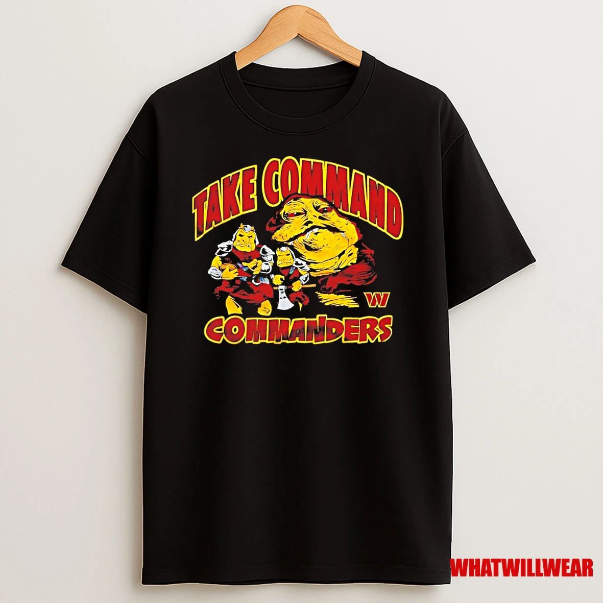Jabba The Hutt Star Wars X Washington Commanders Take Command Commanders Shirts
