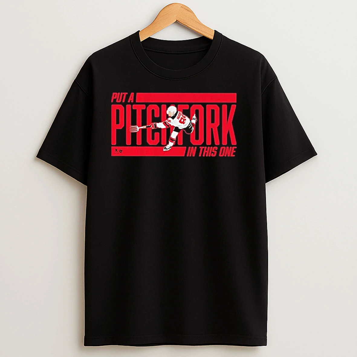Jack Hughes Put A Pitchfork In This One T Shirts