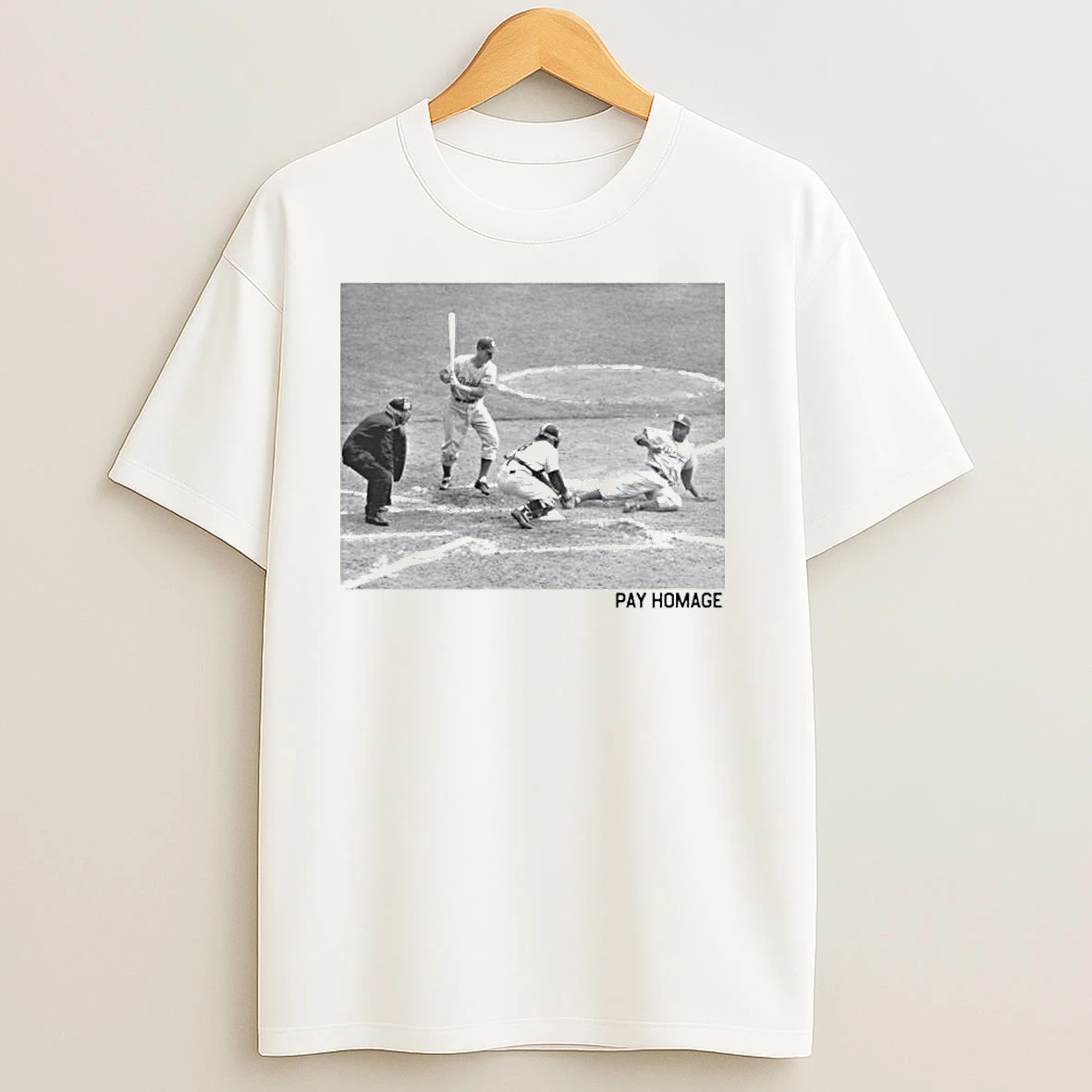 Jackie Robinson Brooklyn Dodgers Cooperstown Collection Pay Homage Player Graphic Ornaments T Shirts