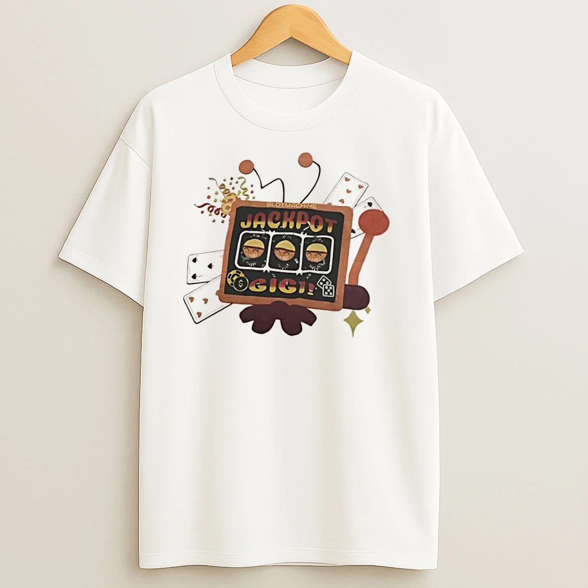 Jackpot Gigi Slotmachine T Shirts