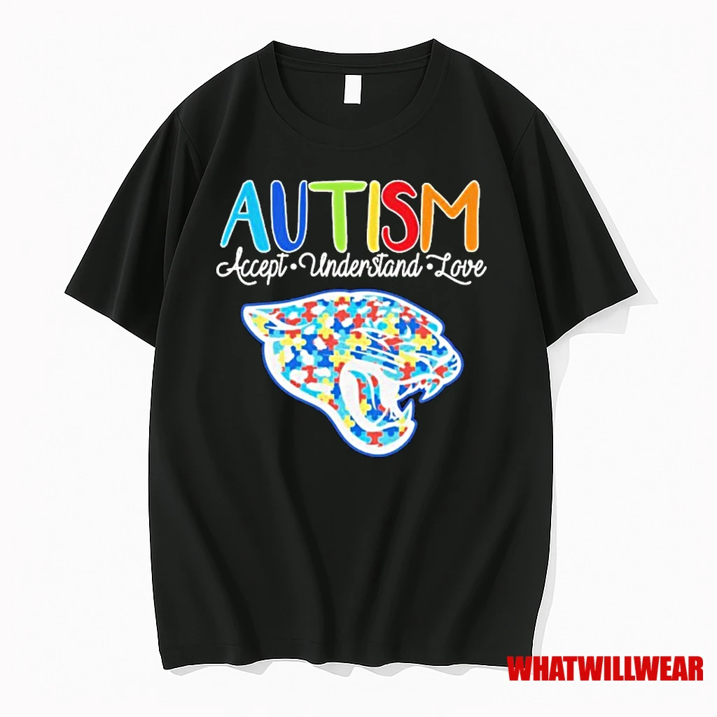 Jacksonville Jaguars Autism Accept Understand Love Shirts