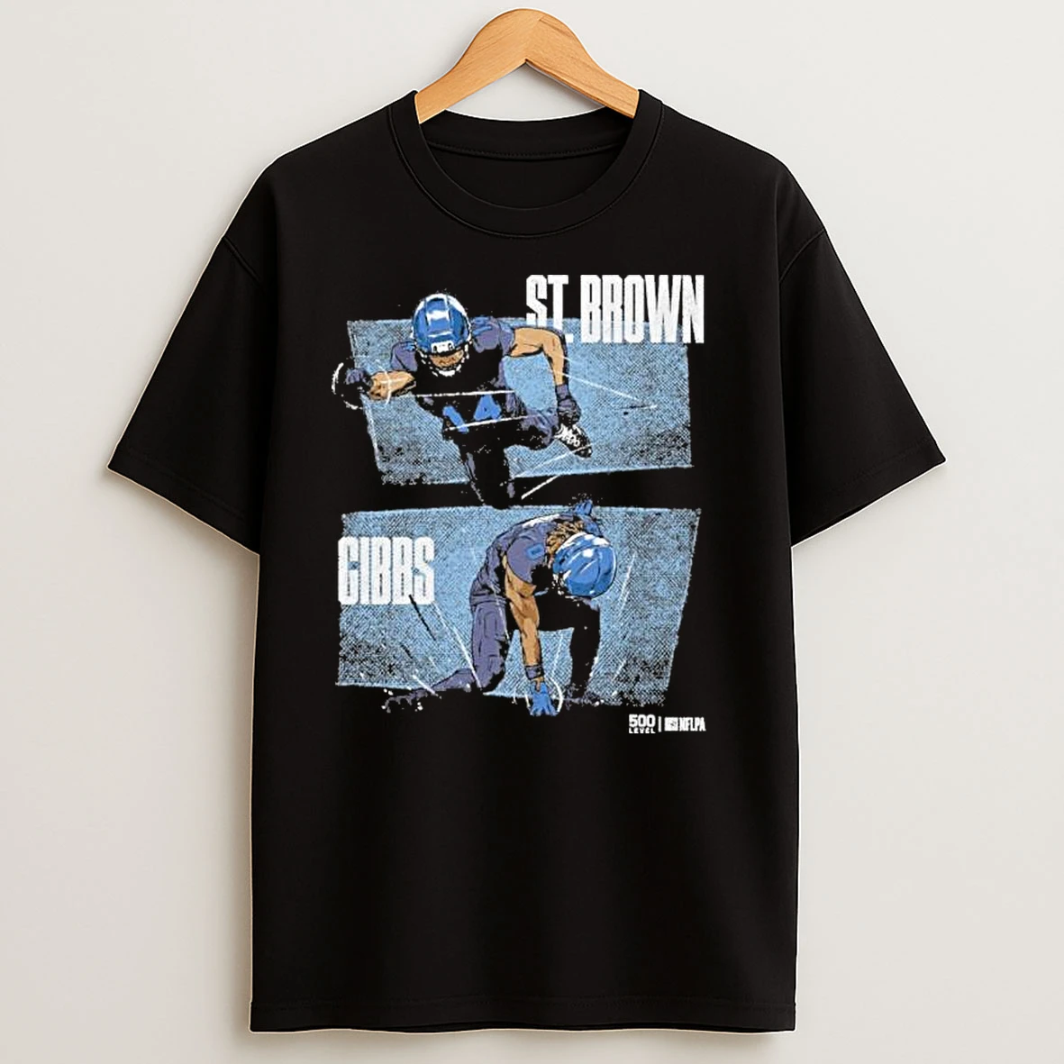 Jahmyr Gibbs Amon Ra St Brown Detroit Lions Dynamic Duo T Shirts