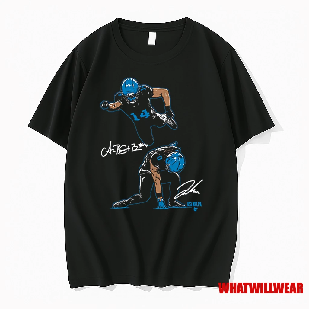 Jahmyr Gibbs And Amon Ra St Brown Detroit Heroes Shirts
