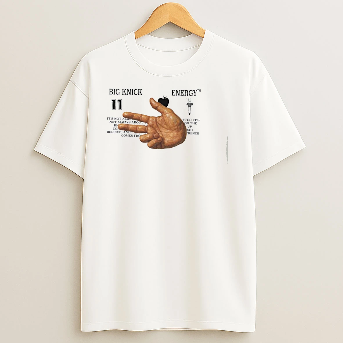 Jalen Brunson Nba New York Knicks Three Point Hand T Shirts