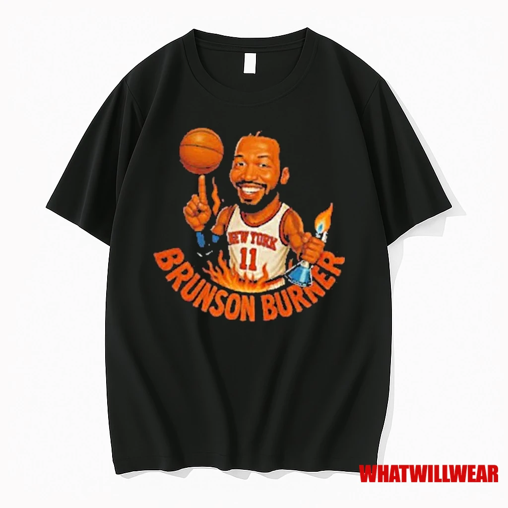 Jalen Brunson New York Knicks Basketball The Brunson Burner Shirts