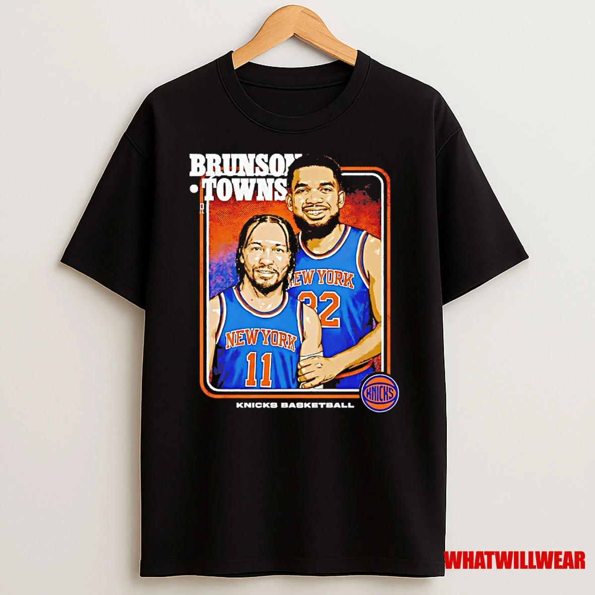 Jalen Brunson And Karl Anthony Towns New York Knicks Step Brothers Shirts
