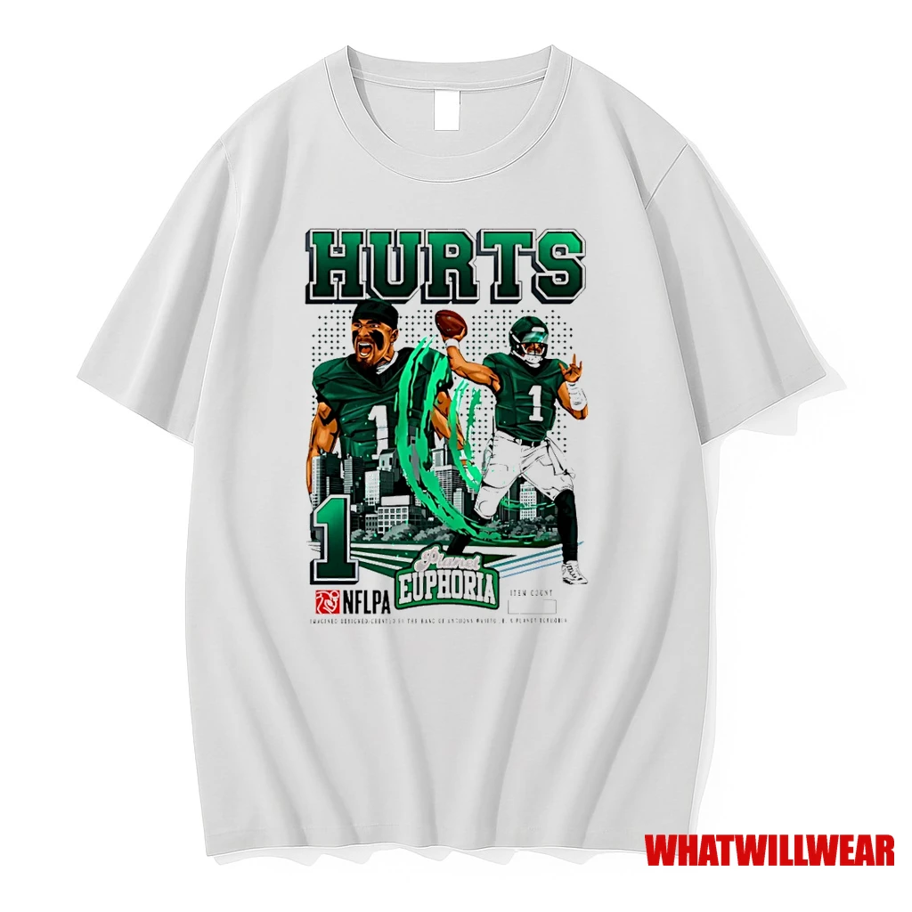 Jalen Hurts Philadelphia Eagles Player Comic Shirts