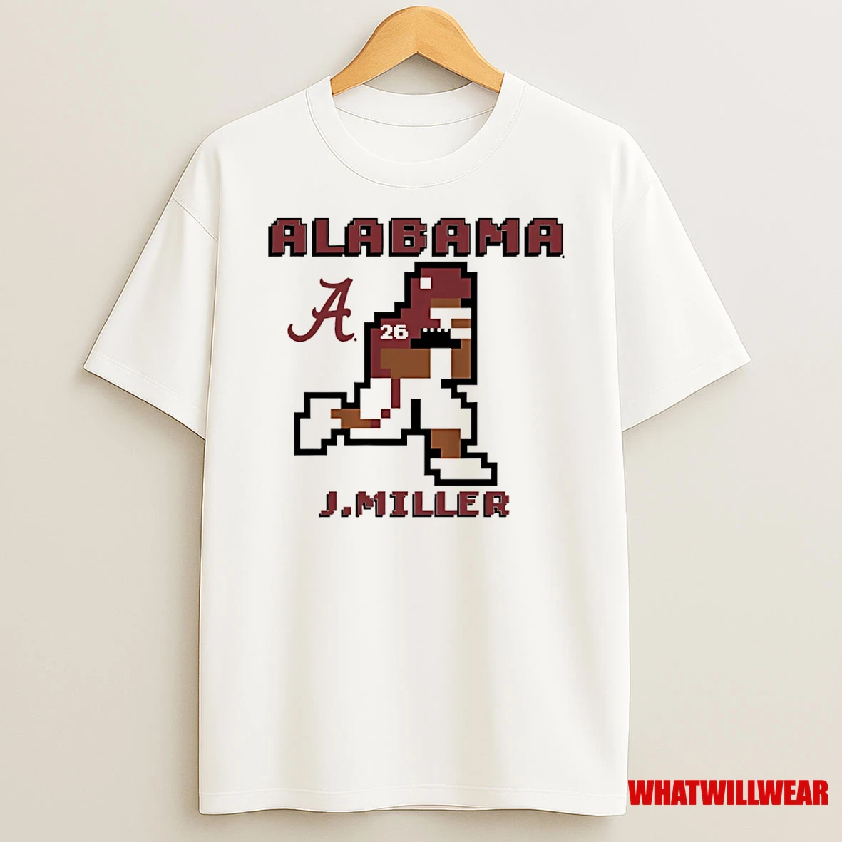Jam Miller Alabama Crimson Tide Running Back Retro Baller Shirts