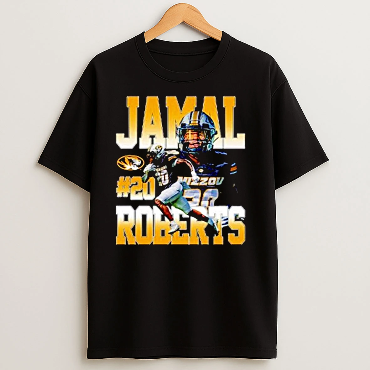 Jamal Roberts 20 Nfl Missouri Tigers Graphic Ornaments T Shirts