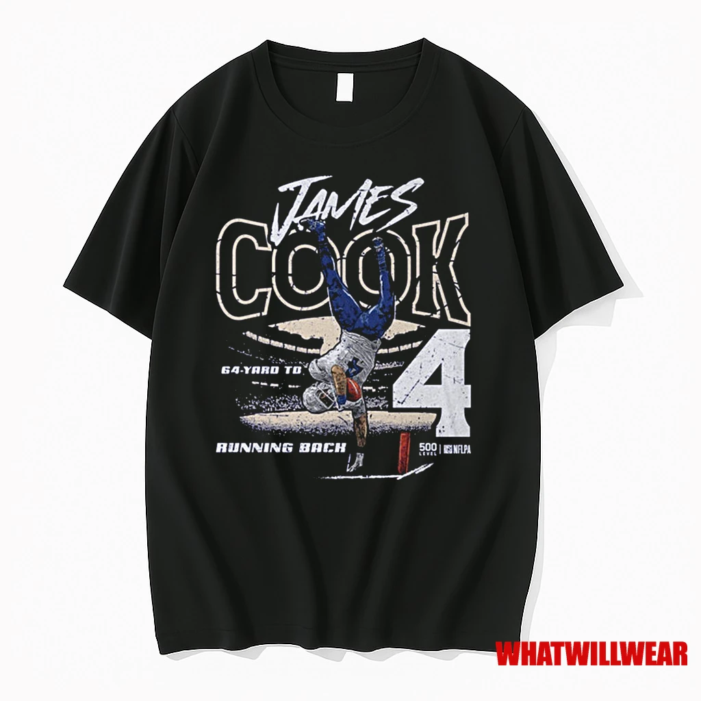 James Cook Buffalo Bills 64 Yd Td Running Back Live Like A Legend Shirts