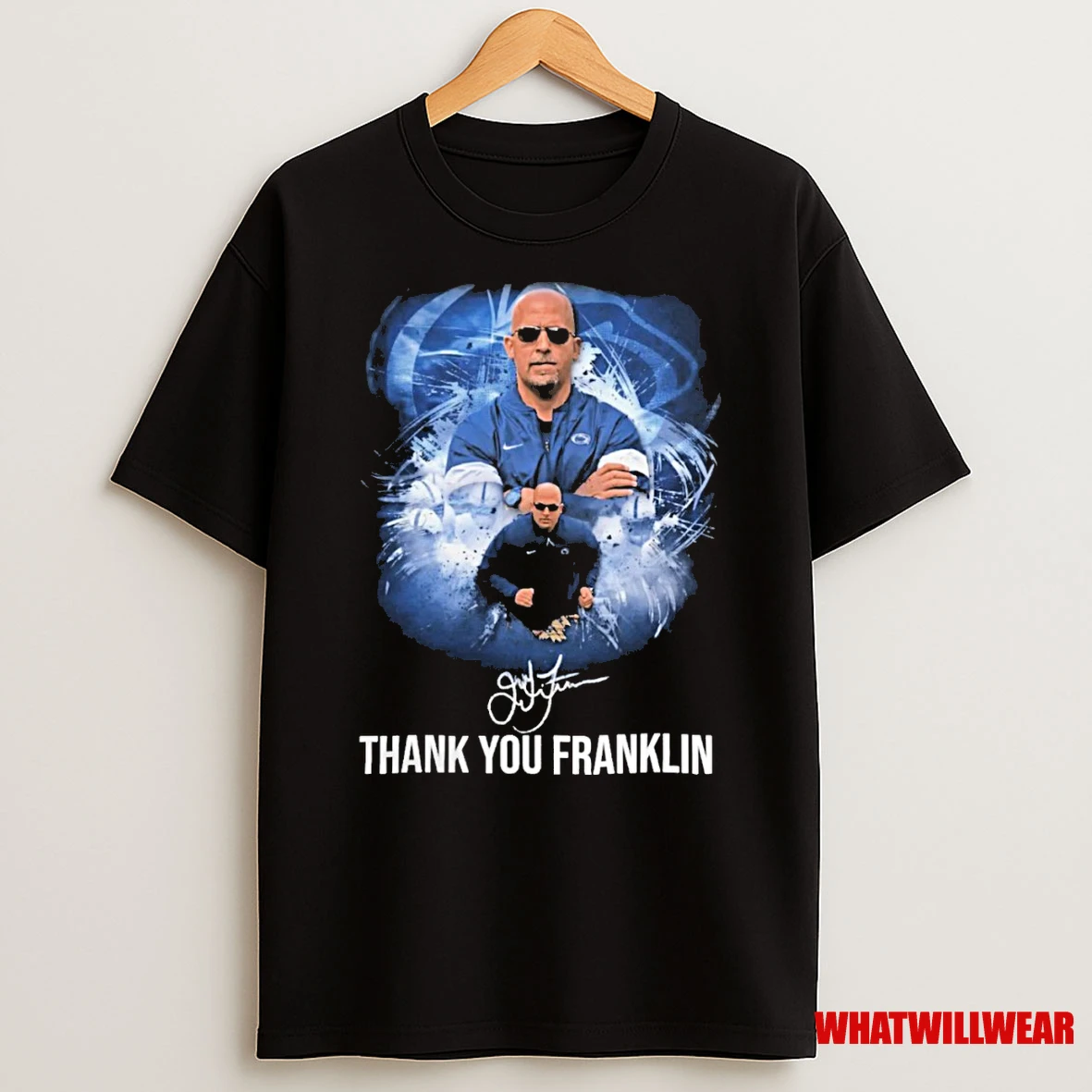 James Franklin Thank You Penn State Nittany Lions Coach Tribute Shirts