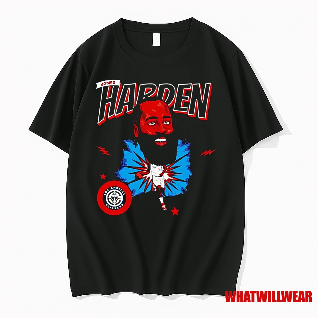 James Harden Big Head Caricature Clippers Shirts