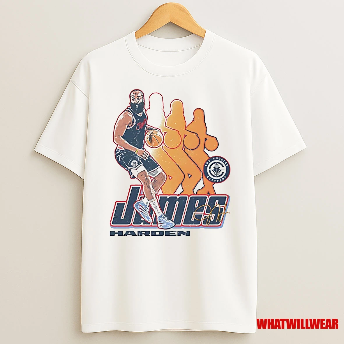 James Harden Portrait Los Angeles Clippers Shirts