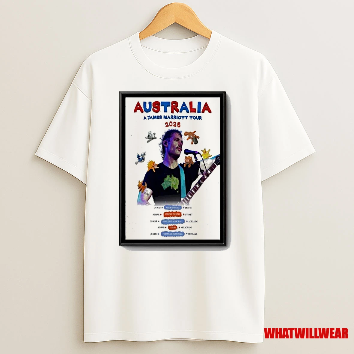 James Marriott Live Australia 2026 Shirts