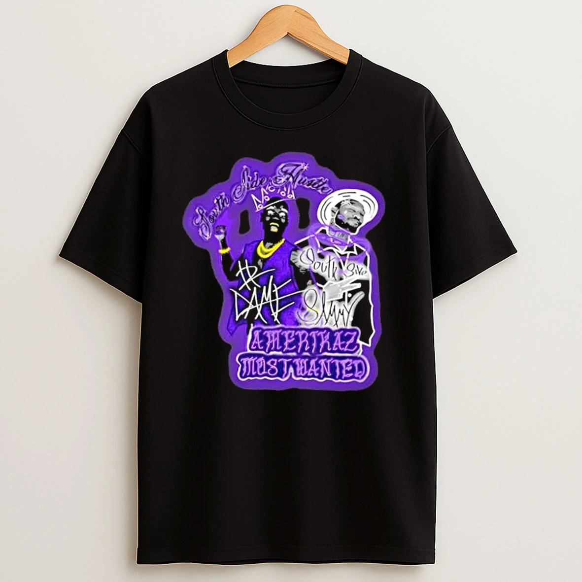 James South Side Hustle Amerikaz Most Wanted T Shirts