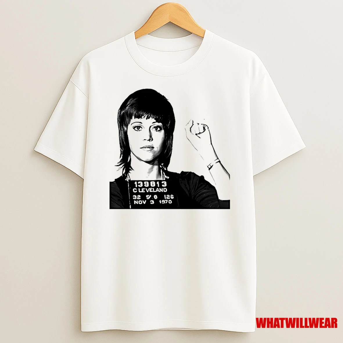 Jane Fonda Mugshot Shirts