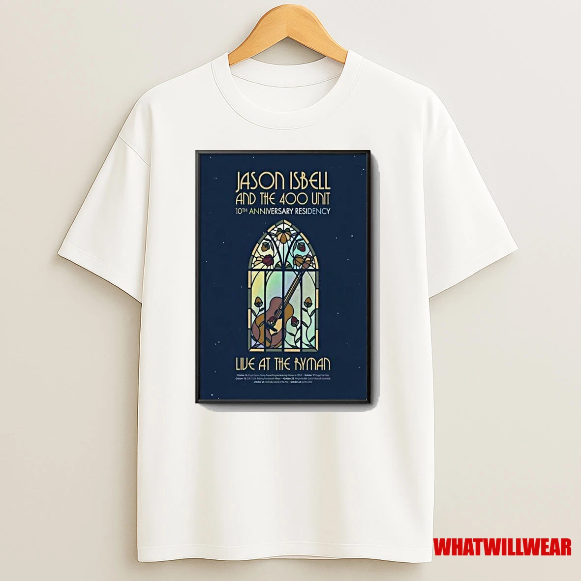 Jason Isbell And The 400 Unit 10th Anniversary Residency Live At The Ryman 2025 Shirts