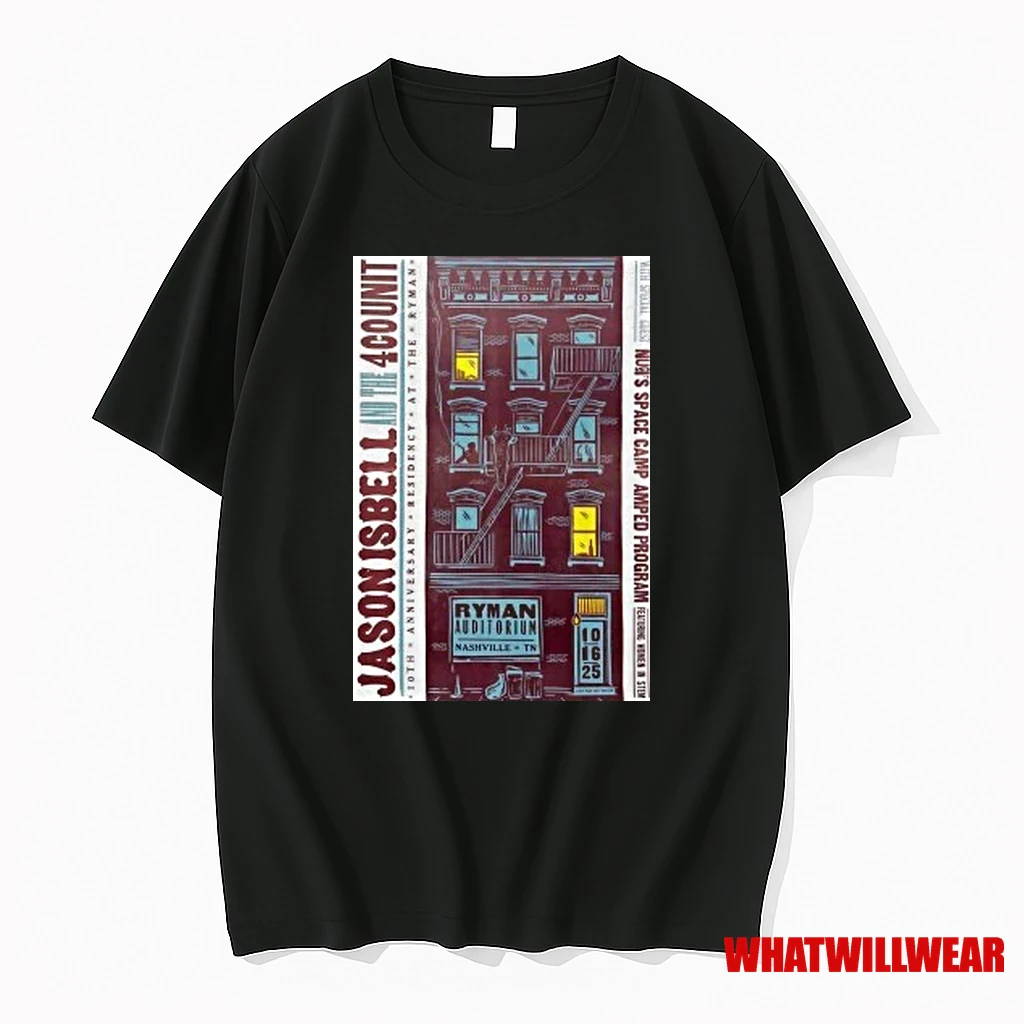 Jason Isbell And The 400 Unit Oct 16 2025 Ryman Auditorium Show Shirts