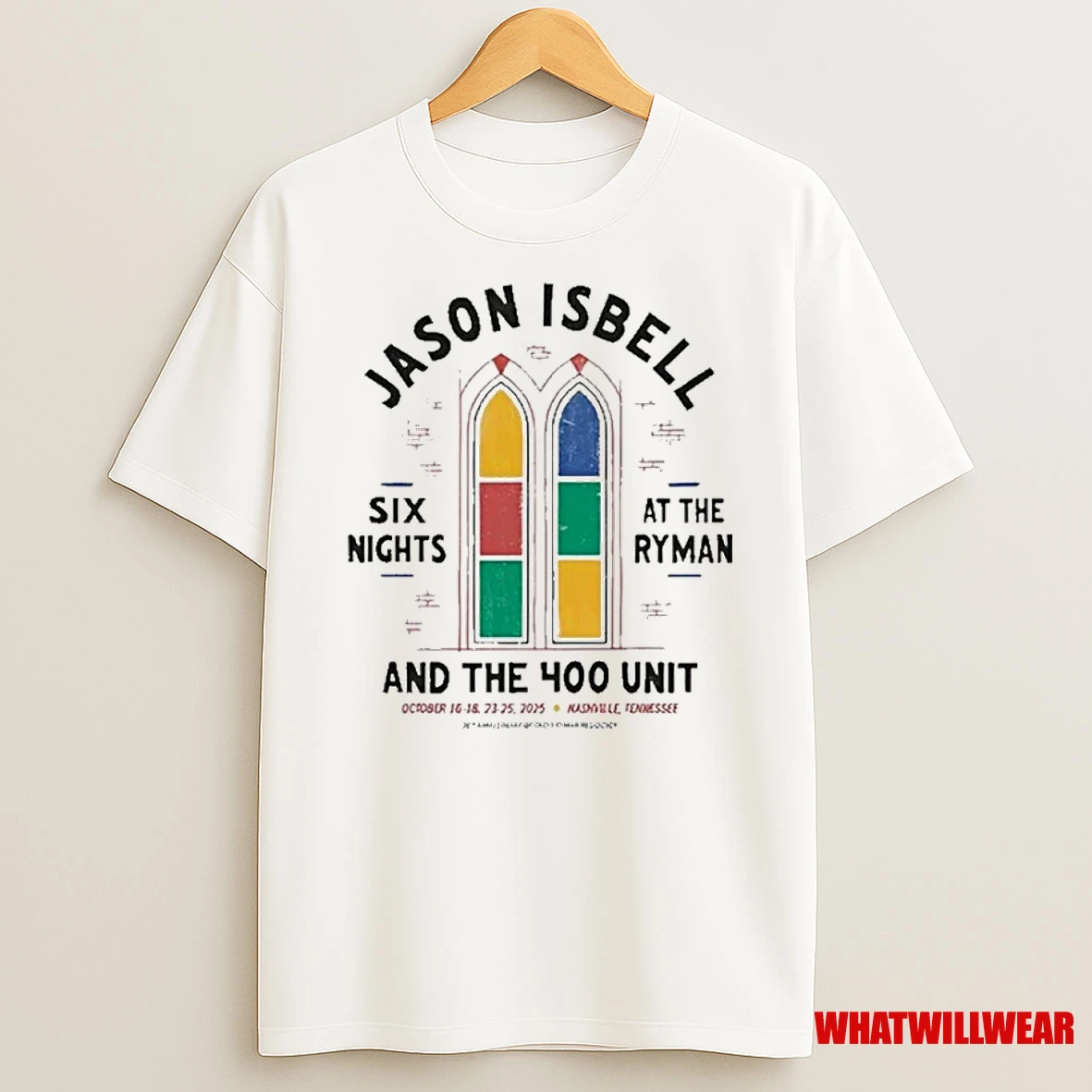 Jason Isbell Fall Tour 2025 Ryman Auditorium Shirts